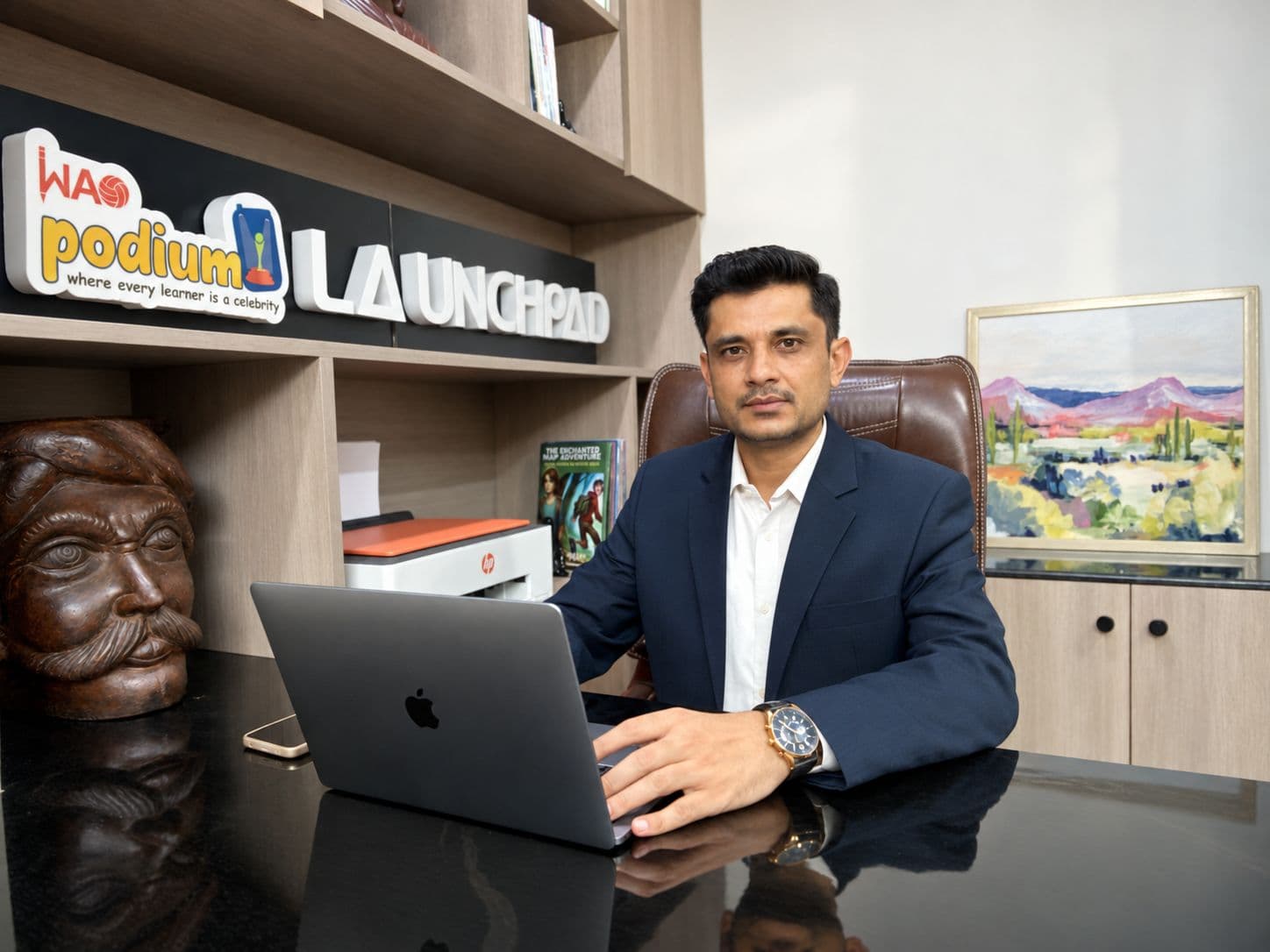 The founder of WAO Podium in the WAO workspace